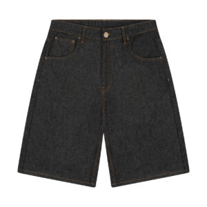aziza black raw Jorts 011
