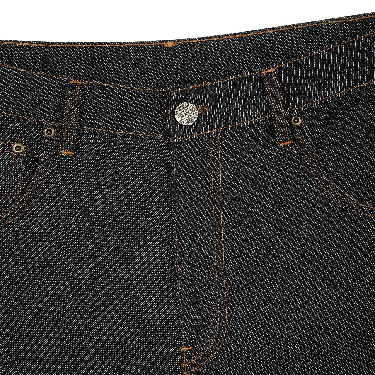 aziza black raw Jorts 013