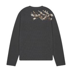 derschutze "blossom" waffle Longsleeve anthracite