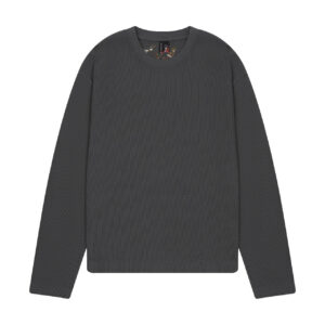 blossom waffle Longsleeve anthracite1