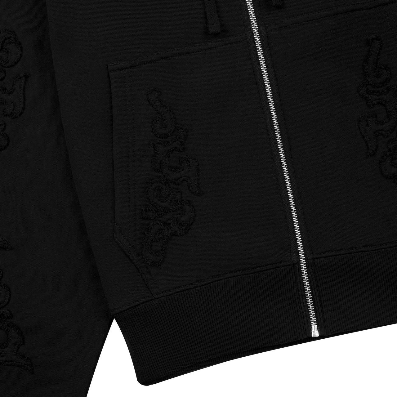 western Zip Up black2