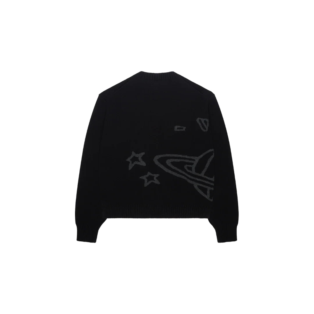 Broken Planet Market Knit Sweater Midnight Black1
