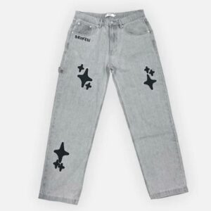 Broken Planet Market Star Jeans Grey