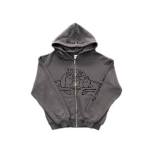 Broken Planet Outer Space Zip Up Hoodie Black