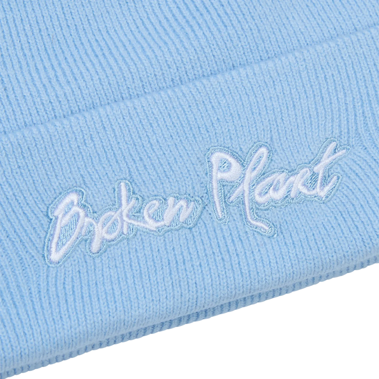 Broken Planet Premium Light Blue Fold‑Over Unisex Beanie