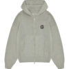 Broken Planet Sun Logo Knit Zip-Up Hoodie Heather Grey