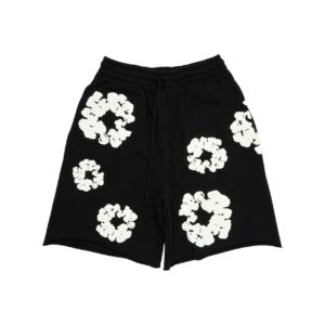 Denim Tears The Cotton Wreath Shorts - Black
