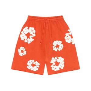 Denim Tears The Cotton Wreath Shorts - Orange