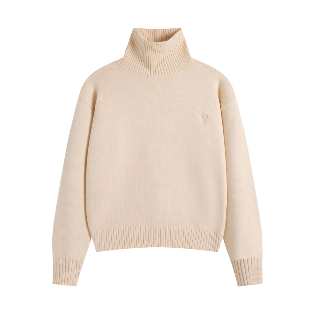 Ami Paris Ami de Coeur High Neck Sweater