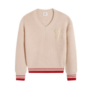 Ami Paris Ami de Coeur V-neck Sweater