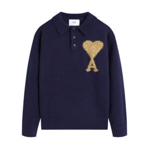 Ami Paris Ami de Coeur Polo Sweater