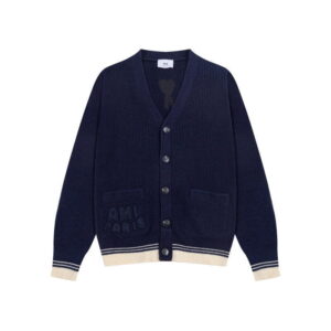 Ami Paris Ami Typography Cardigan