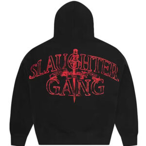 Corteiz x Slaughter Gang 21 Savage Zip Up Hoodie Black