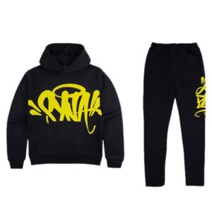 Syna World Logo Team Tracksuit - Black Safety Yellow