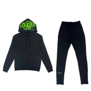 Syna World Logo Tracksuit - Black/Green