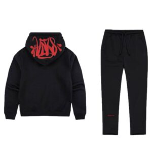 Syna World Logo Tracksuit - Black/Red