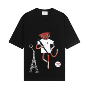 Ami Paris Monkey Print T-Shirt