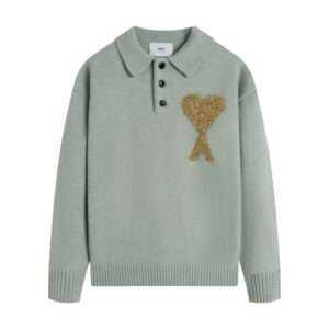 Ami Paris Ami de Coeur Polo Sweater