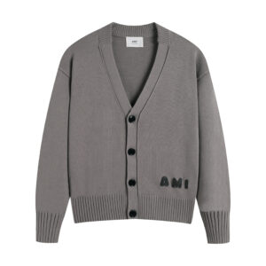 Ami Paris Ami Typography Cardigan