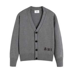 Ami Paris Ami Typography Cardigan