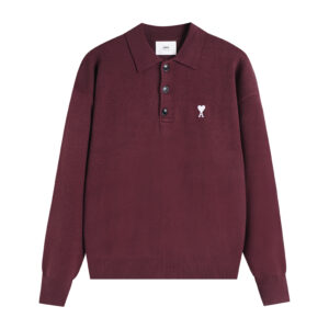 Ami Paris Ami de Coeur Knitted Polo