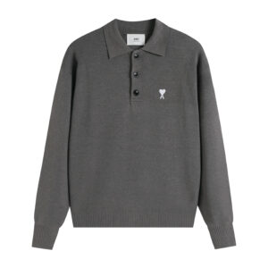 Ami Paris Ami de Coeur Knitted Polo