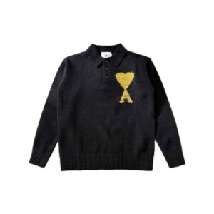 (Копія)(Копія)(Копія)(Копія)Ami Paris Ami de Coeur Round Neck Cardigan