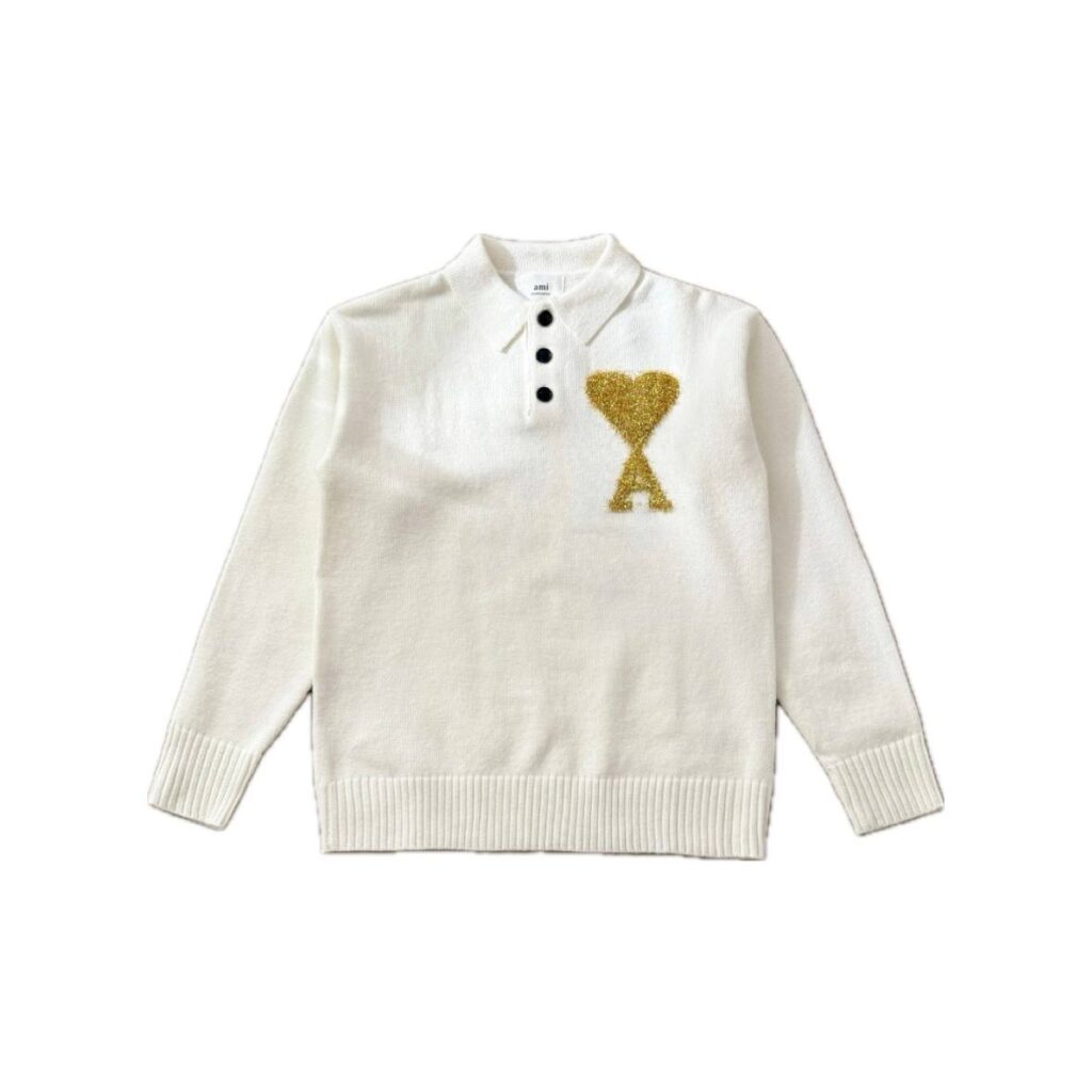(Копія)(Копія)(Копія)(Копія)(Копія)Ami Paris Ami de Coeur Round Neck Cardigan