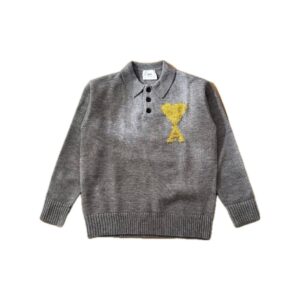 (Копія)(Копія)(Копія)(Копія)(Копія)(Копія)Ami Paris Ami de Coeur Round Neck Cardigan