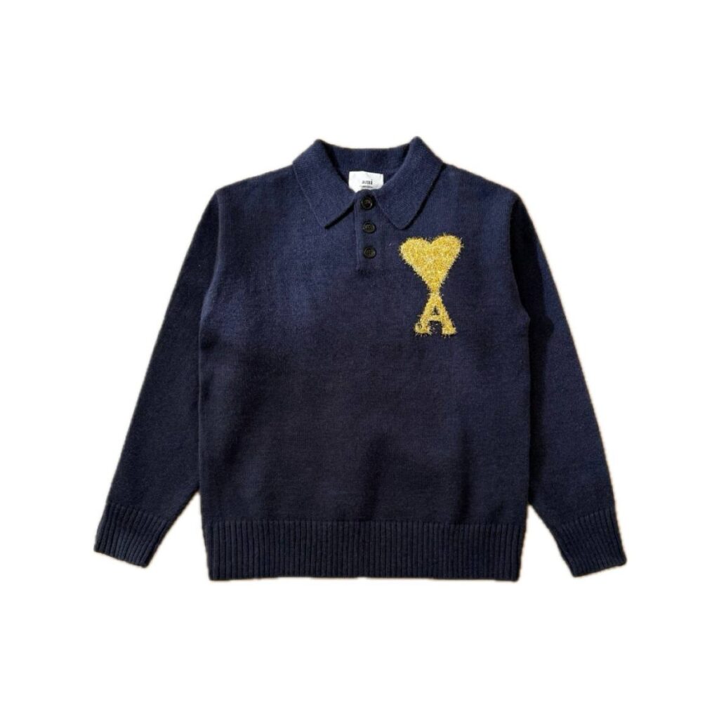 (Копія)(Копія)(Копія)(Копія)(Копія)(Копія)(Копія)Ami Paris Ami de Coeur Round Neck Cardigan