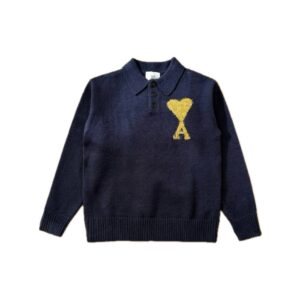 (Копія)(Копія)(Копія)(Копія)(Копія)(Копія)(Копія)Ami Paris Ami de Coeur Round Neck Cardigan