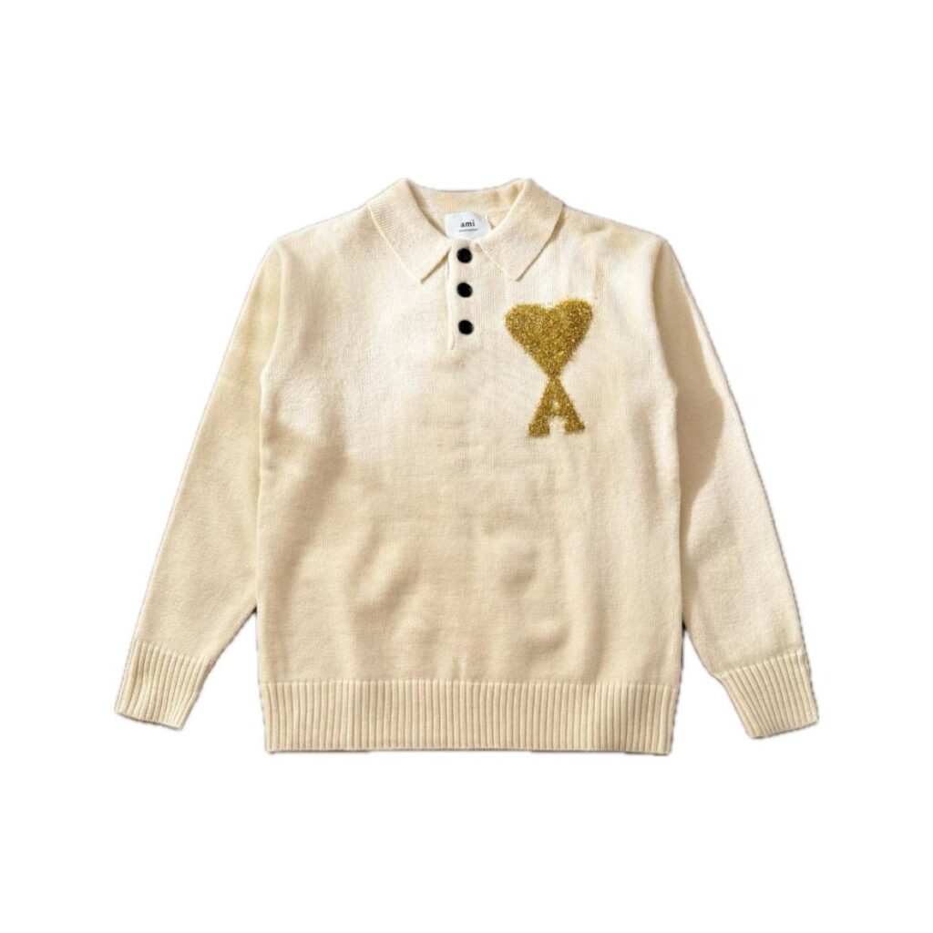 (Копія)(Копія)(Копія)(Копія)(Копія)(Копія)(Копія)(Копія)Ami Paris Ami de Coeur Round Neck Cardigan