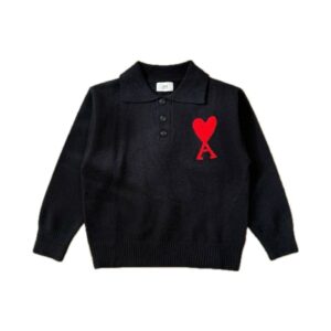 (Копія)(Копія)(Копія)(Копія)(Копія)(Копія)(Копія)(Копія)(Копія)Ami Paris Ami de Coeur Round Neck Cardigan