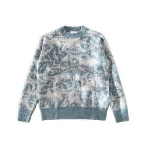 Ami Paris Brushed Intarsia Knit Sweater