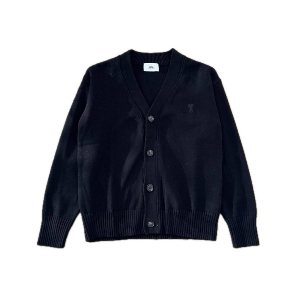 Ami Paris Ami de Coeur V-Neck Cardigan