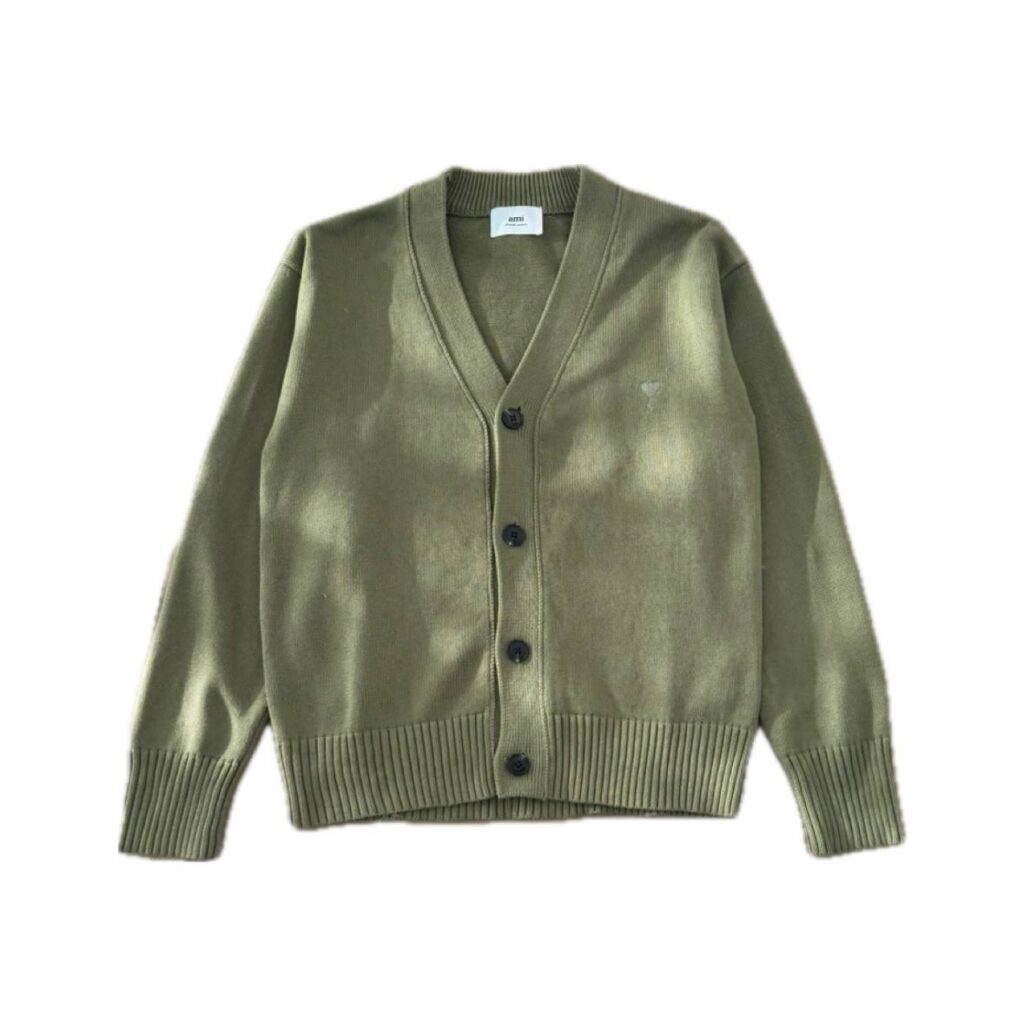 Ami Paris Ami de Coeur V-Neck Cardigan