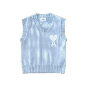 Ami Paris Ami de Coeur V-neck Vest