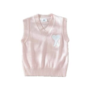 Ami Paris Ami de Coeur V-neck Vest
