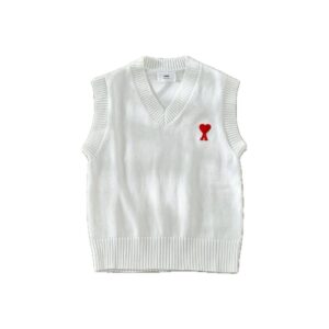 Ami Paris Ami de Coeur V-neck Vest