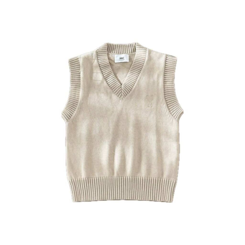Ami Paris Ami de Coeur V-neck Vest