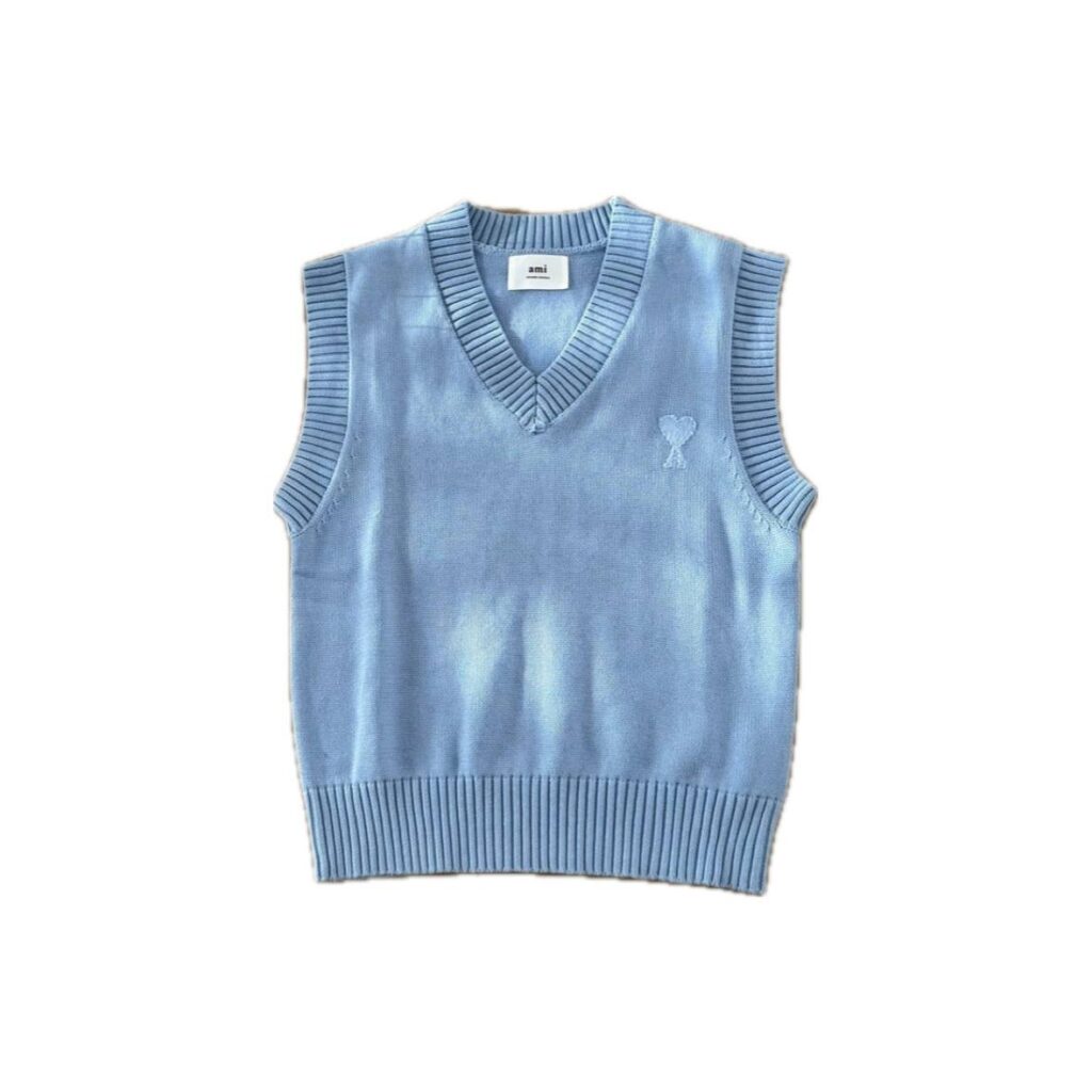 Ami Paris Ami de Coeur V-neck Vest
