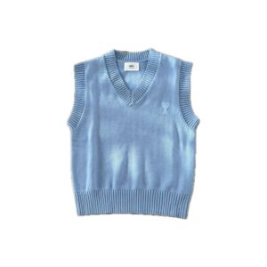 Ami Paris Ami de Coeur V-neck Vest