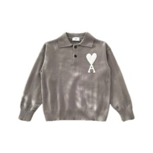 Ami Paris Ami de Coeur Polo Sweater