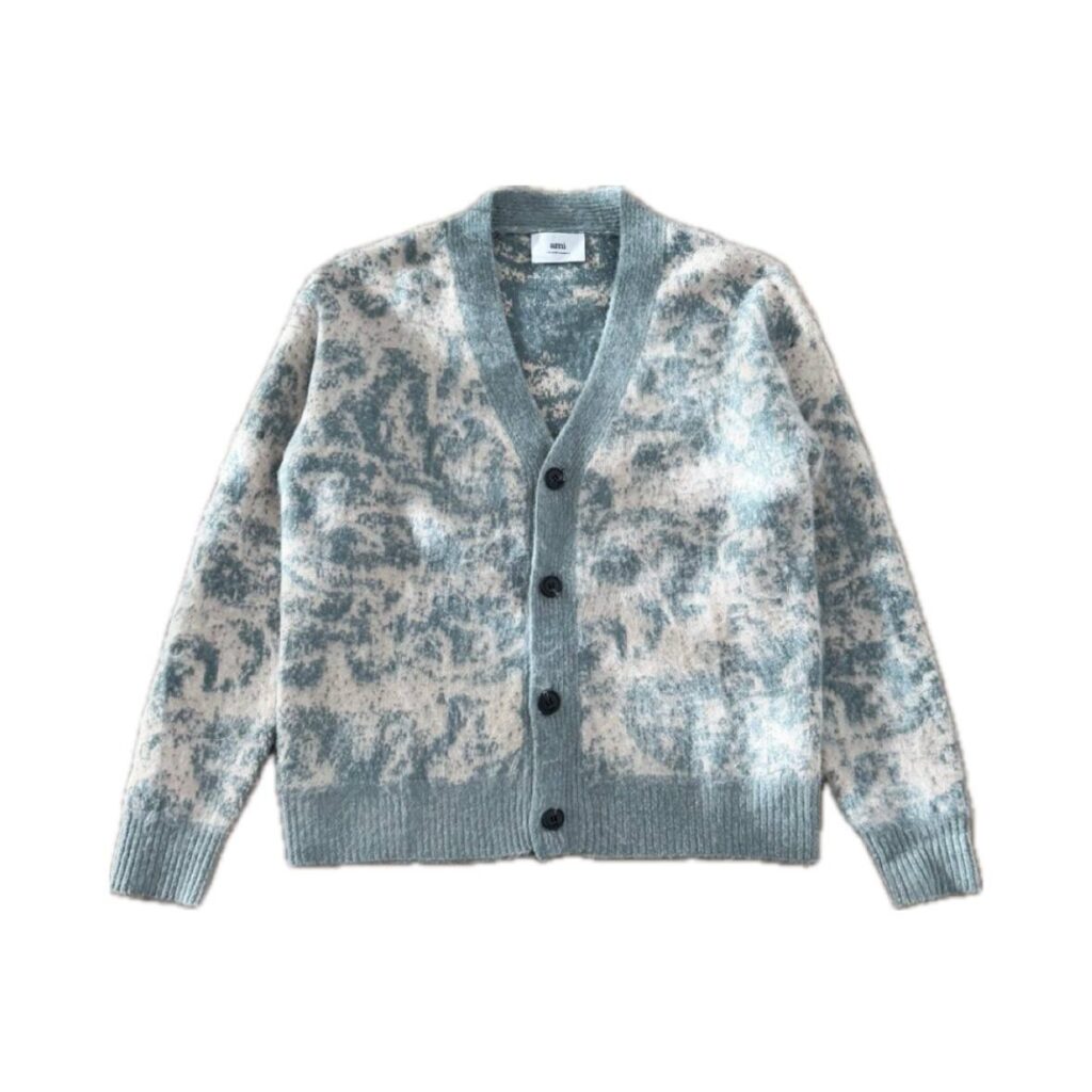 Ami Paris Cloudy Brushed Cardigan