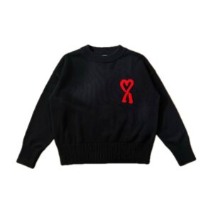 Ami Paris Ami de Coeur Chenille Sweater