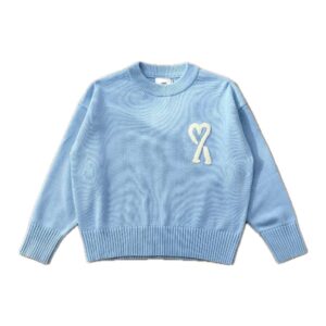 Ami Paris Ami de Coeur Chenille Sweater