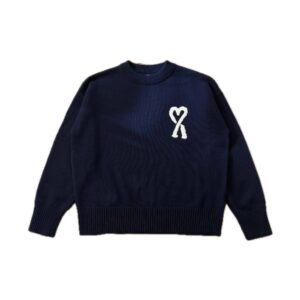Ami Paris Ami de Coeur Chenille Sweater