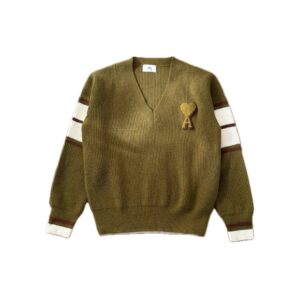 Ami Paris Ami de Coeur V-neck Sweater