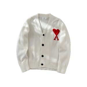 Ami Paris Ami de Coeur Oversize Cardigan