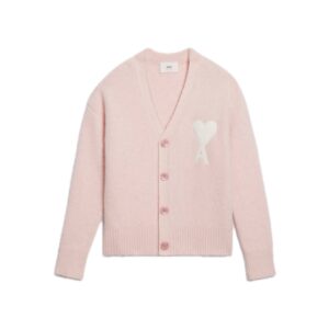 Ami Paris Ami de Coeur Brushed Cardigan